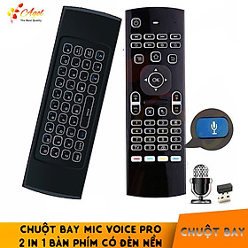 Chuột bay có voice km900V pro ,MX3L pro có đèn nền và mặt bàn phím mềm hỗ trợ mic 