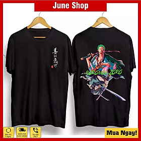 Áo thun Roronoa Zoro Mẫu Đen Cực Ngầu, Cực chất 2022 - Áo One Piece Giá Rẻ Nhất