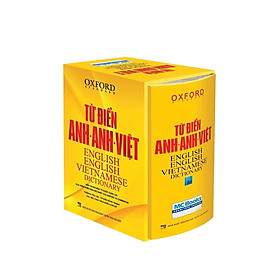 Sách Từ Điển Anh Anh Việt Phiên Bản Bìa Cứng Màu Vàng - Giải Nghĩa Đầy Đủ Ví Dụ Phong Phú