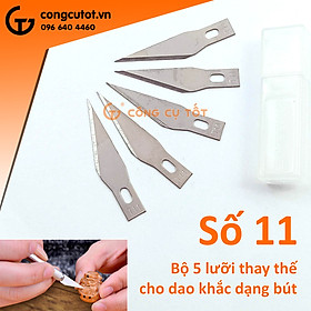 Mua Hộp 5 lưỡi thay thế cho dao khắc dạng bút