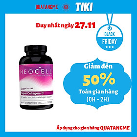 Collagen Mỹ NEOCELL Đẹp Da Khỏe Khớp Super Collagen +C (250 Viên)