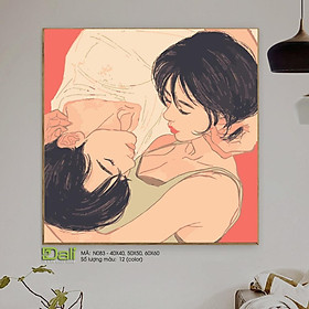Mua Tranh treo tường tự tô màu số hóa DALI Tranh Dư vị tình yêu N083