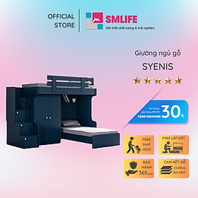 Giường ngủ đẹp hai tầng cho bé SMLIFE Syenis