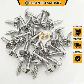Ốc Dù Inox 304 Xoắn Gắn Dàn Áo Yahaha, Pô E, Lọc Gió Xe Ga - PKPEE