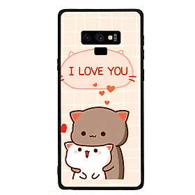 Ốp lưng viền TPU cho điện thoại Samsung Galaxy Note 9 - I Love U