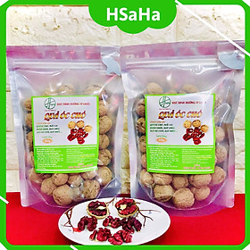 Quả Óc Chó Nhân Đỏ Nhập Khẩu Mỹ - HSaHa - Nguyên Vỏ (Túi 500g) - Tặng Móc Tách Vỏ