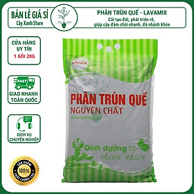 Phân Bón Trùn Quế Nguyên Chất Lavamix 2Kg Phân Hữu Cơ Bón Rau và Cây Cảnh, Trộn Giá Thể Trồng Cây