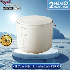 Nồi Cơm Điện Đa Năng Lock&Lock Bianco Donggeurami Rice Cooker 1L - EJR334IVY - Lòng Men Sứ - Hàng Chính Hãng