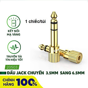 Jack âm thanh chuyển đổi 6.3mm dương sang 3.5mm âm ugreen 503ja20503da hàng chính hãng