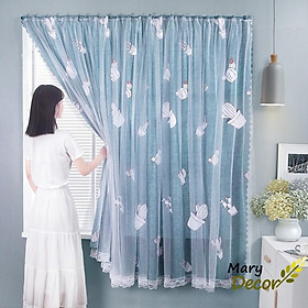 Mua Rèm cửa dán tường chống nắng  rèm cửa dán trang trí cửa sổ - phòng khách dễ dàng lắp đặt không khoan đục Mary Deco