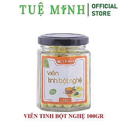 Viên tinh bột Nghệ Mật Ong Tuệ Minh Cao cấp lọ 300gr tiện mang đi làm