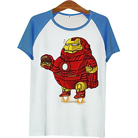 Áo thun tay màu Iron Man béo phì ATFU099