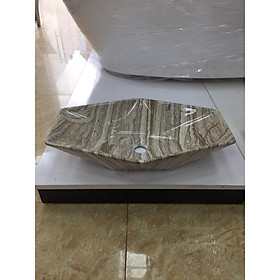 Mua Chậu lavabo cao cấp đặt bàn   hình lục giác vân sọc
