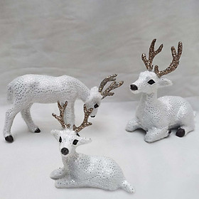 Miniature Deer Figurines Statue Deer Ornament for Cabinet Living Room Decor