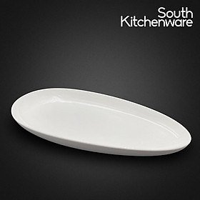 Dĩa hạt gạo 33cm Gourmet Trắng Ngà sứ tráng men cao cấp Minh Long