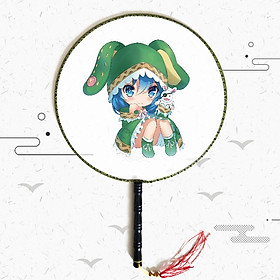 Quạt tròn cổ trang Date a live anime cầm tay