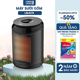 Mua Máy sưởi mini Lebenlang LBL0278  quạt sưởi gốm 2000W  tiết kiệm điện không đốt oxy an toàn  bảo hành 2 năm - hàng chính hãng