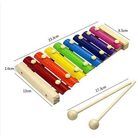 Đồ chơi Đàn Piano Xylophone gỗ 8 thanh quãng - Đồ chơi âm nhạc cho bé