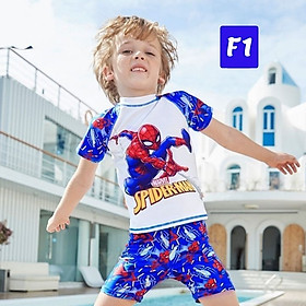 Đồ bơi bé trai hình siêu nhân nhện 10-39kg - vải thun độ co giãn cực tốt- Kiến Lửa