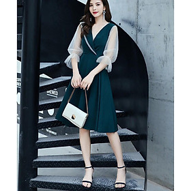 Đầm tay voan quý cô thanh lịch  L25-521