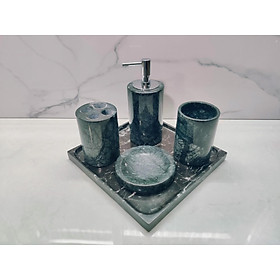 Mua Bộ phụ kiện phòng tắm bằng đá tự nhiên màu Xanh Ấn Độ