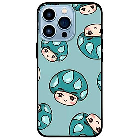 Ốp lưng dành cho Iphone 13 Mini - Iphone 13 - Iphone 13 Pro -  Iphone 13 Pro Max - Nấm Xanh