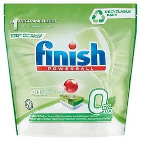 Viên rửa bát Hữu cơ Finish Eco 0% 40 Viên