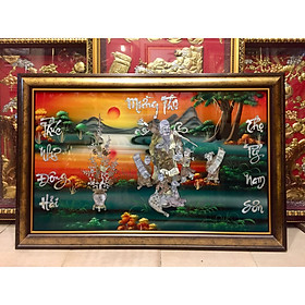 Mua Tranh sơn mài khảm trai chúc thọ Ông Bà