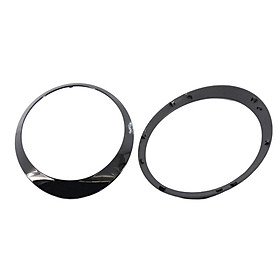 2Pcs Headlight Trim Ring, 51137149905 51137149906 Headlamp Bezel for R55 R56