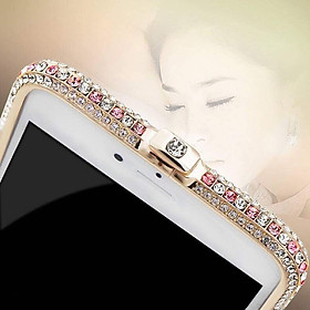 Ốp viền iphone 8/ 8Plus, 7/7 PLUS, IPHONE 6/6 PLUS, 6,7,8 ĐÍNH ĐÁ THẬT LÀM THỦ CÔNG 100