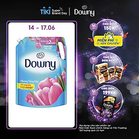 Nước Xả Vải Downy Hương Nắng Mai Dạng Túi (2.3 Lít)