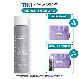 Dung dịch tẩy tế bào chết Paula's Choice Skin Perfecting 6% Mandelic Acid + 2% Lactic Acid Liquid Exfoliant- 88ml 1470