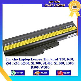 Pin cho Laptop Lenovo Thinkpad T60 R60 Z61 Z60 R500 SL300 SL400 SL500 T500 R500 W500 - Hàng Nhập Khẩu MIBAT152