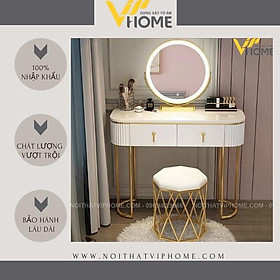 Mua Bàn trang điểm  bàn phấn kèm gương tích hợp đèn LED kèm nút cảm ứng thông minh và ngăn kéo để đồ tện lợi BTD-00077