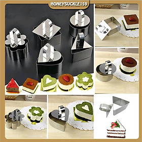 Mua Khuôn Inox Không Đáy Tròn Vuông Trái Tim Loại Nhỏ Làm Bánh Tiramisu  Mousse  thạch  pudding cheesecake