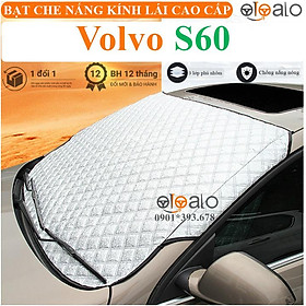 Tấm che nắng kính lái ô tô Volvo S60 vải dù 3 lớp cao cấp TKL - OTOALO