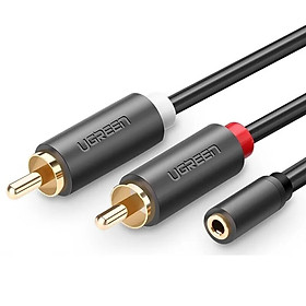 UGREEN 3.5Mm Female Ra 2Rca Male Cáp 1.5M Av102-10548 - HÀNG CHÍNH HÃNG