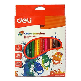 Bút Chì Gỗ 18 Màu Deli C00210