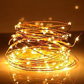 Dây đèn LED đom đóm fairylight dài 3 mét có sẵn pin siêu rẻ