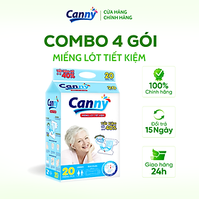 Miếng Lót Tiết Kiệm/ Lót Bổ Sung Canny - Mặc Cùng Tã Dán/Tã Quần Cho Người Lớn (20 miếng/gói)