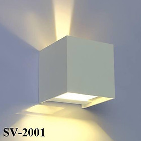 Đèn Tường Led Hắt Sáng 2 Đầu_Điều Chỉnh Được Hướng Tia Sáng To Nhỏ-Thân Băng Nhôm-Tụ Nguồn bằng nhôm đúc chống chập cháy