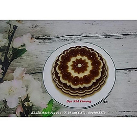 Mua Khuôn nhựa rau cau  khuôn cơm hoa van tròn 20cm