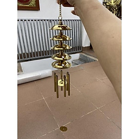 Chuông gió phong thủy bằng đồng 6 ống