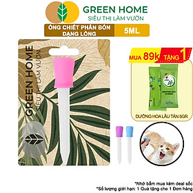 Mua Ống Pipet GreenHome  5ml  D15cm  Chiết Phân Bón Dạng Nước  Có Vạch Định Lượng  Đa Năng  Tiện Dụng