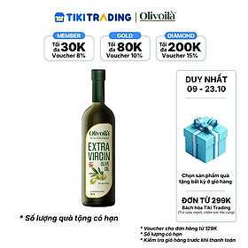 [09.10 - 23.10 QT đơn từ 299K] Dầu Ôliu Nguyên Chất Olivoilà (750ml / Chai)