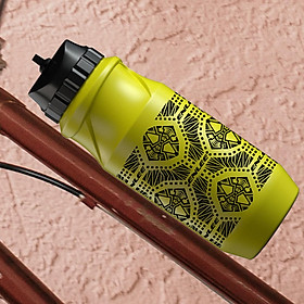 650ml Bicycle Cycling Water Bottle Leakproof PP Body Dustproof Drink Bottle Drink Cup with Lid for Exercise Gym Camping Outdoor Bike