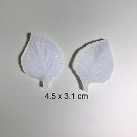 Khuôn silicon nhấn tạo hình chiếc lá hoa tú cầu làm bánh, đất sét