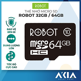 Thẻ Nhớ Micro SD ROBOT TF Card 16GB/ 32GB/ 64GB - Hàng chính hãng - Thẻ Nhớ 64G