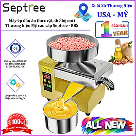 Mua Máy ép dầu ăn thực vật  thế hệ thứ 4 hoàn toàn mới. Thương hiệu Mỹ cao cấp Septree - R8S. HÀNG NHẬP KHẨU CHÍNH HÃNG