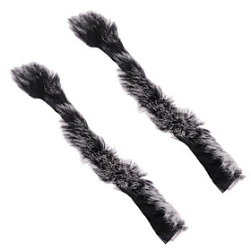 1 Pair Archery String Silencer Artificial Rabbit Hair Bowstring Damper Vibration Absorbing for Compound Bow Rescurve Bow Hunting